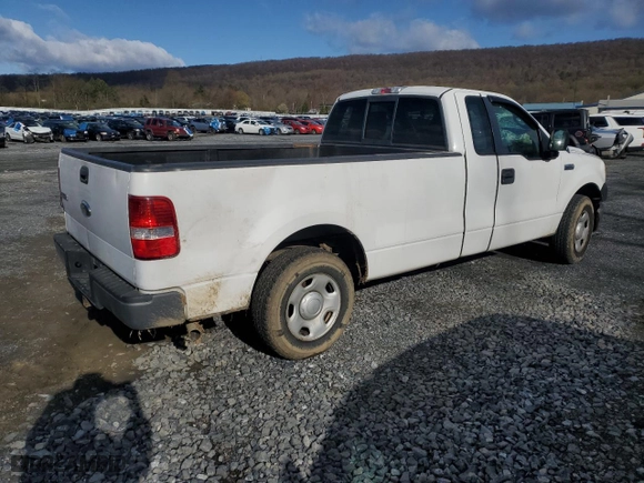 2008 Ford F-150 XL with VIN 1FTRF12WX8KD35022, listed as a Copart auction lot 50843605 with 0 mi miles and Salvage Title. Bid and sale history available at carsss.com. Image 3.