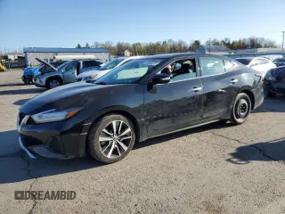 2021 Nissan Maxima SV with VIN 1N4AA6CV1MC506491, listed as a Copart auction lot 53665475 with 108,577 mi miles and Salvage Title. Bid and sale history available at DreamBid. Image 1.