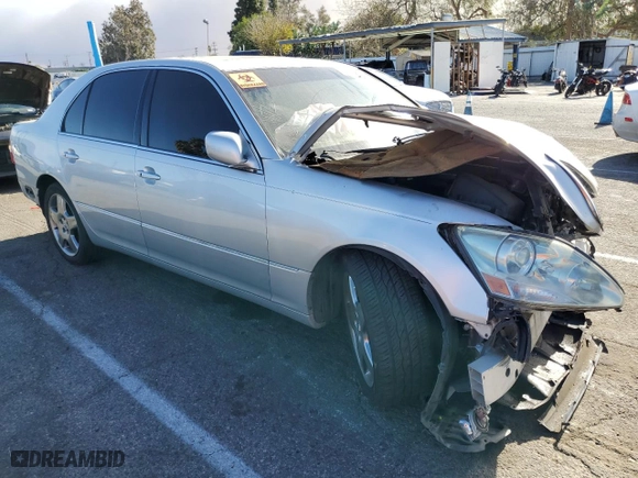 2006 Lexus LS 430 with VIN JTHBN36F365032510, listed as a Copart auction lot 41538895 with 0 mi miles and Salvage Title. Bid and sale history available at carsss.com. Image 4.