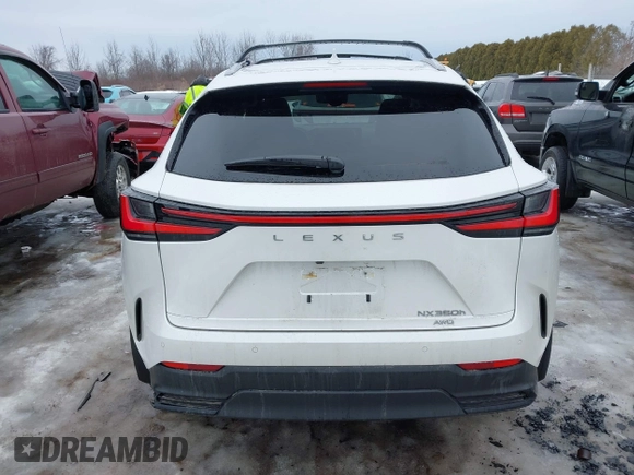 2025 Lexus NX with VIN JTJGKCEZ0S5024240, listed as a IAAI auction lot 41639711 with 9,449 mi miles. Bid and sale history available at carsss.com. Image 16.