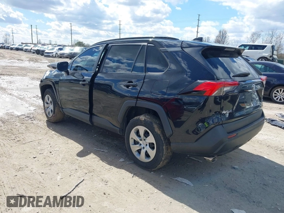 2020 Toyota RAV4 LE with VIN 2T3H1RFV5LW075011, listed as a IAAI auction lot 41865056 with 134,482 mi miles and . Bid and sale history available at DreamBid. Image 3.