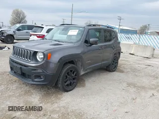 2017 Jeep Renegade Latitude with VIN ZACCJBBB0HPE88196, listed as a IAAI auction lot 42076789 with 127,008 mi miles. Bid and sale history available at carsss.com. Image 17.