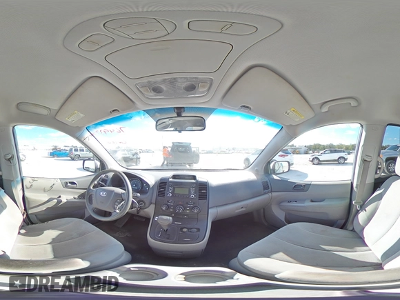 2009 Kia Sedona LX with VIN KNDMB233696315862, listed as a Copart auction lot 76493774 with 178,981 mi miles and Salvage Title. Bid and sale history available at carsss.com. Image 14.