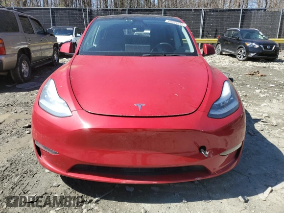 2021 Tesla Model Y Long Range with VIN 5YJYGAEE4MF260627, listed as a Copart auction lot 49091655 with 67,850 mi miles and Salvage Title. Bid and sale history available at DreamBid. Image 5.