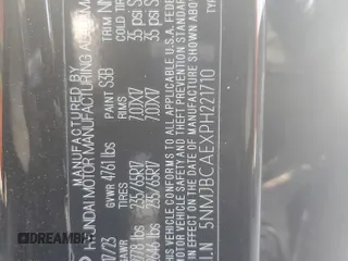 2023 Hyundai Tucson SEL z VIN 5NMJBCAEXPH221710, wystawiony jako Copart lot #51915715 z przebiegiem 21 771 mil mil oraz Szkoda całkowita • Salvage title. Historia ofert i sprzedaży dostępna na DreamBid. Obrazek 13.