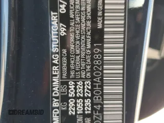 2017 Mercedes-Benz E with VIN WDDZF4JB0HA028891, listed as a Copart auction lot 51920465 with 81,156 mi miles and Salvage Title. Bid and sale history available at carsss.com. Image 13.