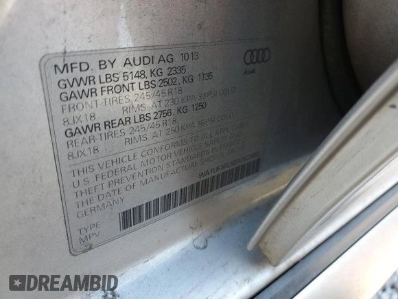 2014 Audi allroad A4 Premium Plus z VIN WA1UFAFL5EA062982, wystawiony jako Copart lot #56061455 z przebiegiem 82 112 mil mil oraz Szkoda całkowita • Salvage title. Historia ofert i sprzedaży dostępna na DreamBid. Obrazek 13.