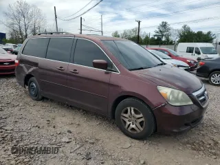 2007 Honda Odyssey EX-L with VIN 5FNRL386X7B089208, listed as a Copart auction lot 54067075 with 235,281 mi miles and Clean Title. Bid and sale history available at DreamBid. Image 4.