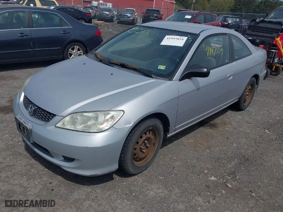 2005 Honda Civic LX with VIN 1HGEM21555L070407, listed as a IAAI auction lot 41997054 with 194,993 mi miles. Bid and sale history available at carsss.com. Image 2.