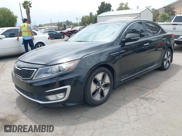 2013 Kia Optima Hybrid EX with VIN KNAGM4AD3D5057701, listed as a IAAI auction lot 42111647 with 160,426 mi miles. Bid and sale history available at carsss.com. Image 2.