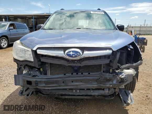 2015 Subaru Forester 2.5i with VIN JF2SJABC6FH487087, listed as a Copart auction lot 64630205 with 132,726 mi miles and Salvage title. Bid and sale history available at DreamBid. Image 5.