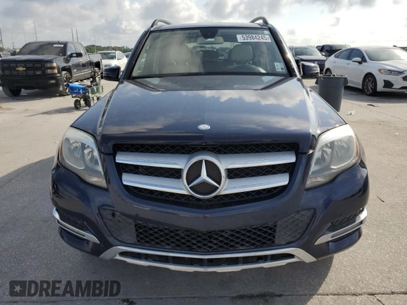 2014 Mercedes-Benz GLK 350 with VIN WDCGG5HB9EG220629, listed as a Copart auction lot 53984245 with 128,008 mi miles and Salvage Title. Bid and sale history available at carsss.com. Image 5.