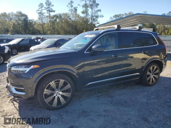 2021 Volvo XC90 Inscription with VIN YV4A22PL7M1681491, listed as a Copart auction lot 82003734 with 59,165 mi miles and Salvage Title. Bid and sale history available at carsss.com. Image 1.