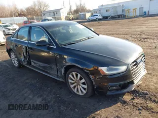2015 Audi A4 Premium with VIN WAUBFAFL1FN045035, listed as a IAAI auction lot 41650866 with 120,823 mi miles. Bid and sale history available at carsss.com. Image 1.