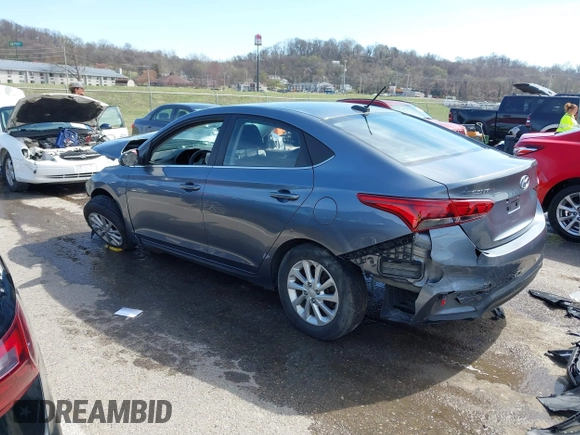 2020 Hyundai Accent SE with VIN 3KPC24A60LE094667, listed as a IAAI auction lot 41819903 with 55,577 mi miles. Bid and sale history available at carsss.com. Image 3.