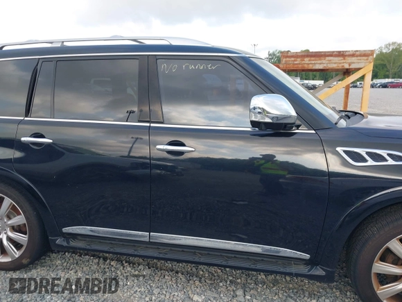 2011 Infiniti QX56 7-passenger with VIN JN8AZ2NEXB9000147, listed as a IAAI auction lot 42033293 with 188,972 mi miles. Bid and sale history available at carsss.com. Image 13.