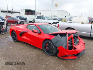 2021 Chevrolet Corvette 2LT with VIN 1G1YB3D40M5103285, listed as a IAAI auction lot 41051857 with 14,286 mi miles. Bid and sale history available at carsss.com. Image 1.
