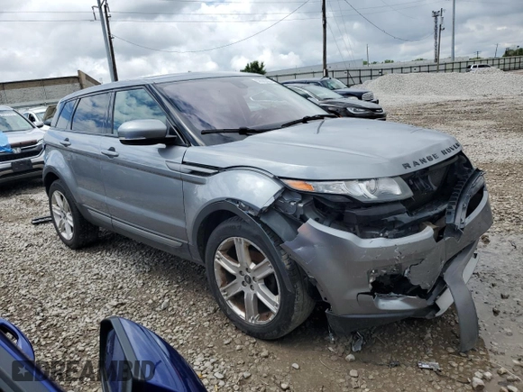 2013 Land Rover Range Rover Evoque Pure Plus with VIN SALVP2BG7DH767013, listed as a Copart auction lot 56580665 with 143,852 mi miles and Salvage title. Bid and sale history available at DreamBid. Image 4.