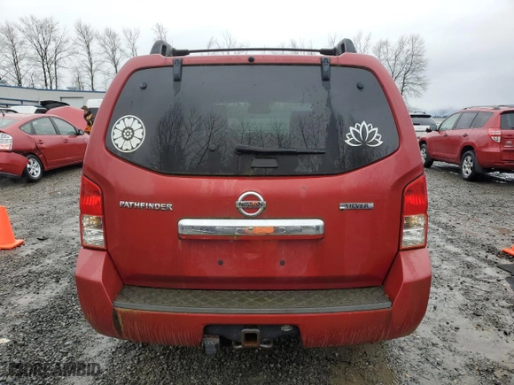 2011 Nissan Pathfinder Silver with VIN 5N1AR1NB7BC601302, listed as a Copart auction lot 85551344 with 171,328 mi miles and Clean Title. Bid and sale history available at carsss.com. Image 6.