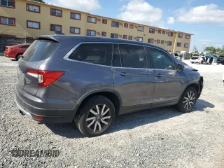 2019 Honda Pilot EX-L z VIN 5FNYF5H51KB042356, wystawiony jako Copart lot #57775565 z przebiegiem Nie podano mil oraz Nie do naprawy • Non repairable. Historia ofert i sprzedaży dostępna na DreamBid. Obrazek 3.