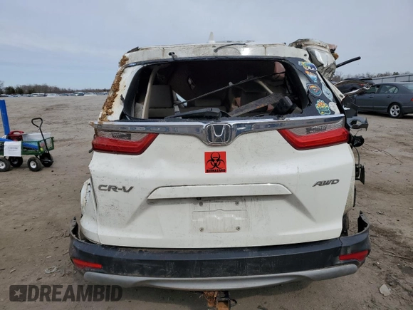 2017 Honda CR-V EX with VIN 2HKRW2H56HH641461, listed as a Copart auction lot 45807365 with Not Provided miles and Non Repairable. Bid and sale history available at DreamBid. Image 6.