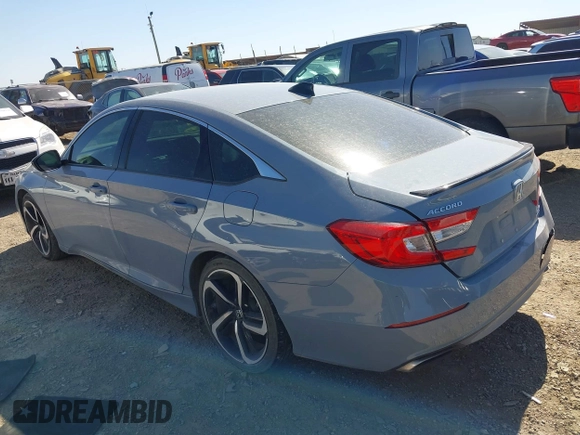 2022 Honda Accord Sport SE with VIN 1HGCV1F49NA114533, listed as a IAAI auction lot 41762430 with 38,566 mi miles and . Bid and sale history available at carsss.com. Image 3.