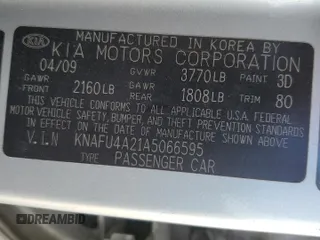 2010 Kia Forte EX z VIN KNAFU4A21A5066595, wystawiony jako Copart lot #53303195 z przebiegiem 190 992 mil mil oraz Nie do naprawy. Historia ofert i sprzedaży dostępna na DreamBid. Obrazek 12.