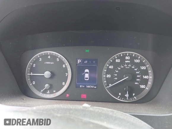 2015 Hyundai Sonata SE with VIN 5NPE24AF0FH040682, listed as a IAAI auction lot 40789480 with 144,741 mi miles and . Bid and sale history available at DreamBid. Image 7.