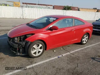 2013 Hyundai Elantra Coupe GS with VIN KMHDH6AE6DU012994, listed as a Copart auction lot 88132935 with 140,704 mi miles and Salvage Title. Bid and sale history available at carsss.com. Image 1.