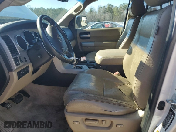 2008 Toyota Sequoia Platinum with VIN 5TDZY67A38S005767, listed as a Copart auction lot 43734955 with 274,995 mi miles and Salvage Title. Bid and sale history available at carsss.com. Image 7.