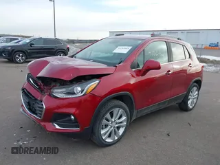 2018 Chevrolet Trax Premier with VIN 3GNCJRSBXJL245395, listed as a IAAI auction lot 41261014 with 27,306 mi miles. Bid and sale history available at carsss.com. Image 2.