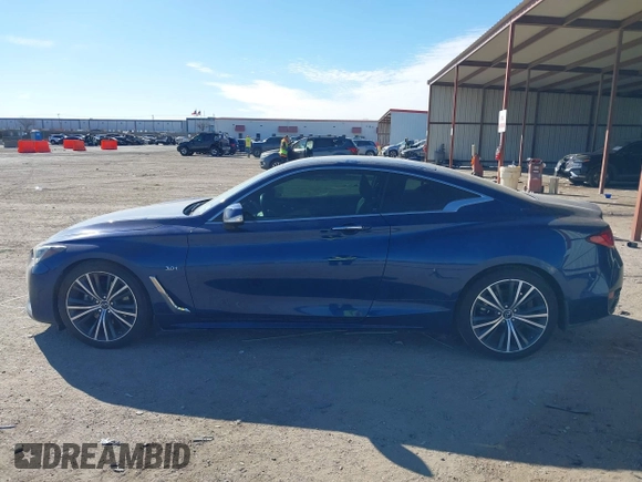 2020 Infiniti Q60 Luxe with VIN JN1EV7EK0LM341134, listed as a IAAI auction lot 41635945 with 37,476 mi miles and . Bid and sale history available at carsss.com. Image 15.