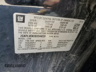 2014 GMC Terrain SLE with VIN 2GKFLVEK5E6344239, listed as a Copart auction lot 48811405 with 141,458 mi miles and Clean Title. Bid and sale history available at carsss.com. Image 14.