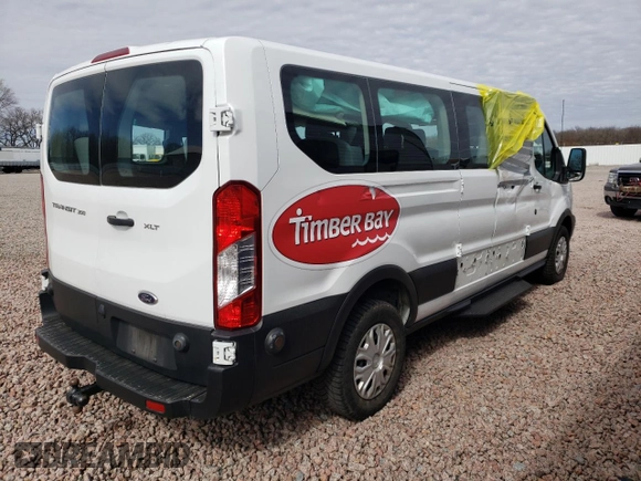 2019 Ford Transit Passenger XL z VIN 1FBZX2ZM4KKB24336, wystawiony jako Copart lot #49377135 z przebiegiem 58 994 mil mil oraz Szkody całkowita. Historia ofert i sprzedaży dostępna na DreamBid. Obrazek 3.