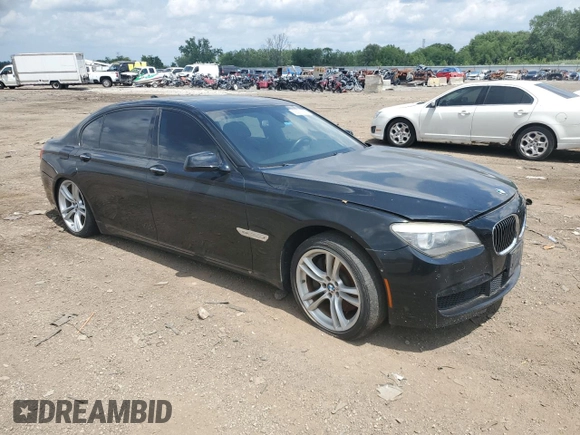 2012 BMW 7 Series 750Li xDrive with VIN WBAKC8C59CC434813, listed as a Copart auction lot 65277705 with Not provided miles and Clean title. Bid and sale history available at DreamBid. Image 4.