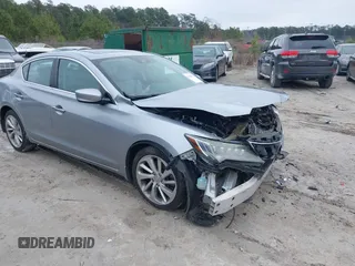2017 Acura ILX w/Premium Pkg with VIN 19UDE2F77HA007845, listed as a IAAI auction lot 41610053 with 74,442 mi miles. Bid and sale history available at carsss.com. Image 1.