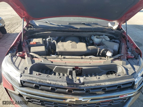 2021 Chevrolet Tahoe Z71 with VIN 1GNSKPKD8MR196810, listed as a Copart auction lot 83349244 with 42,807 mi miles and Salvage Title. Bid and sale history available at carsss.com. Image 12.
