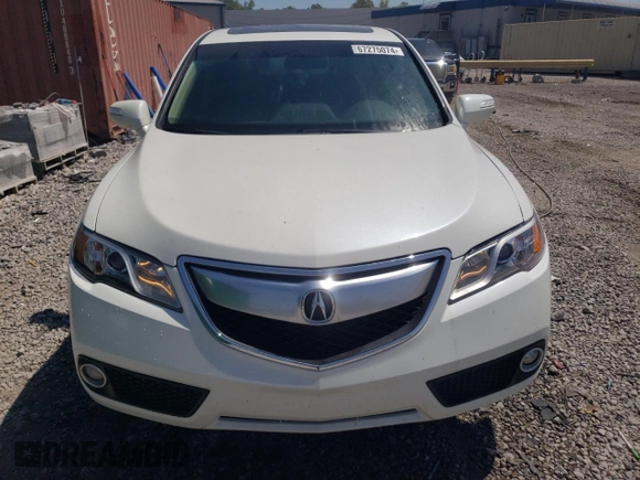 2013 Acura RDX Technology with VIN 5J8TB4H54DL014682, listed as a Copart auction lot 67275074 with 105,858 mi miles and Salvage Title. Bid and sale history available at DreamBid. Image 5.