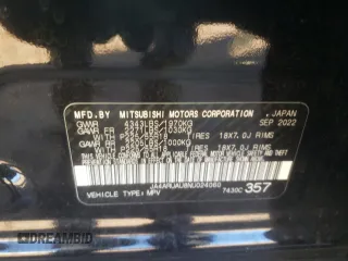 2022 Mitsubishi Outlander Sport ES with VIN JA4ARUAU8NU024060, listed as a Copart auction lot 87435824 with 48,714 mi miles and Salvage Title. Bid and sale history available at carsss.com. Image 15.