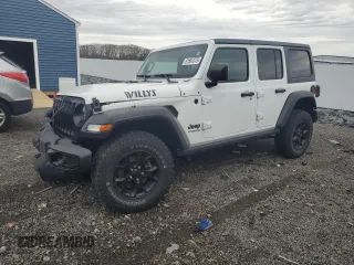 2021 Jeep Wrangler Unlimited Willys with VIN 1C4HJXDN9MW509795, listed as a Copart auction lot 51667375 with 53,473 mi miles and Salvage Title. Bid and sale history available at DreamBid. Image 1.
