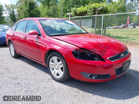 2007 Chevrolet Impala LT with VIN 2G1WC58R979227262, listed as a IAAI auction lot 42187588 with 186,452 mi miles and . Bid and sale history available at DreamBid. Image 6.