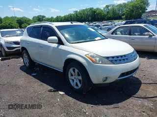 2006 Nissan Murano SL z VIN JN8AZ08W96W512921, wystawiony jako IAAI lot #42303642 z przebiegiem 151 717 mil mil oraz . Historia ofert i sprzedaży dostępna na DreamBid. Obrazek 1.