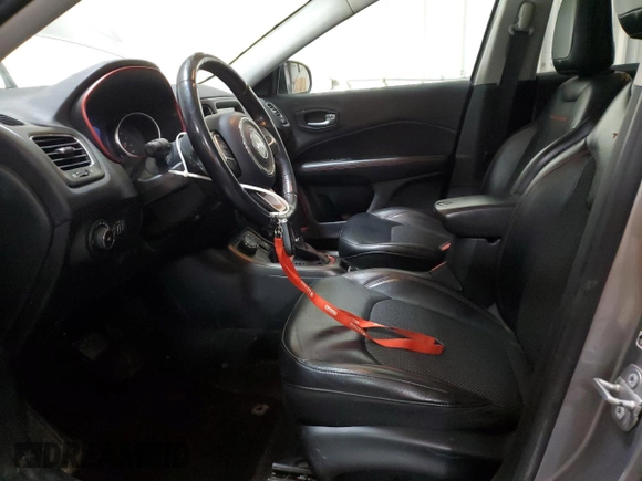 2018 Jeep Compass Trailhawk with VIN 3C4NJDDB5JT367079, listed as a Copart auction lot 52217965 with 53,816 mi miles and Salvage Title. Bid and sale history available at carsss.com. Image 7.