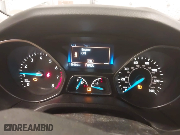 2015 Ford Focus SE with VIN 1FADP3K29FL328611, listed as a IAAI auction lot 41669844 with 136,666 mi miles. Bid and sale history available at carsss.com. Image 7.