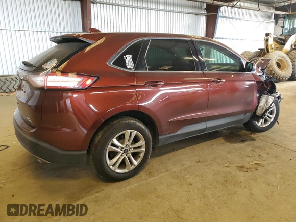 2015 Ford Edge SEL with VIN 2FMTK4J87FBC21133, listed as a Copart auction lot 50001275 with 67,512 mi miles and Salvage Title. Bid and sale history available at carsss.com. Image 3.