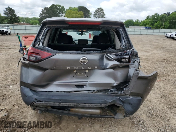 2021 Nissan Rogue S with VIN 5N1AT3AA2MC847641, listed as a Copart auction lot 54755195 with 62,121 mi miles and Salvage title. Bid and sale history available at DreamBid. Image 6.
