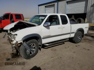 2000 Toyota Tundra SR5 with VIN 5TBBT4413YS029648, listed as a Copart auction lot 48695355 with 116,156 mi miles and Salvage Title. Bid and sale history available at DreamBid. Image 1.