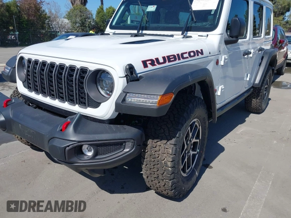 2025 Jeep Wrangler Rubicon with VIN 1C4PJXFN9SW523685, listed as a IAAI auction lot 41945204 with 24 mi miles and . Bid and sale history available at DreamBid. Image 6.
