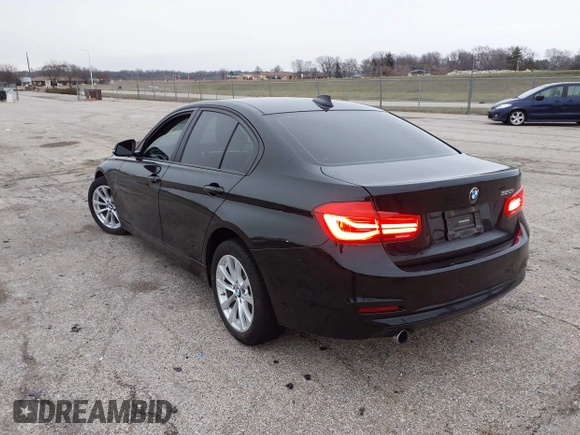 2018 BMW 3 Series 320i with VIN WBA8E1G56JNU91008, listed as a IAAI auction lot 41247490 with 57,434 mi miles. Bid and sale history available at carsss.com. Image 3.