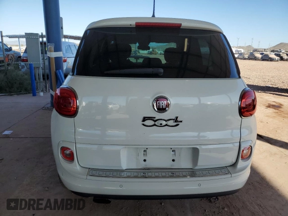 2014 FIAT 500L Lounge with VIN ZFBCFACH8EZ016424, listed as a Copart auction lot 83157294 with 89,918 mi miles and Salvage Title. Bid and sale history available at carsss.com. Image 6.